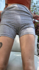 emma_ruby OnlyFans leaked Emma_ruby - No panties in GREY shorts on HDthot