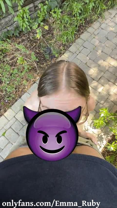Emma_ruby - Let's sneak away outside so I can SUCK your COCK    B/G **..