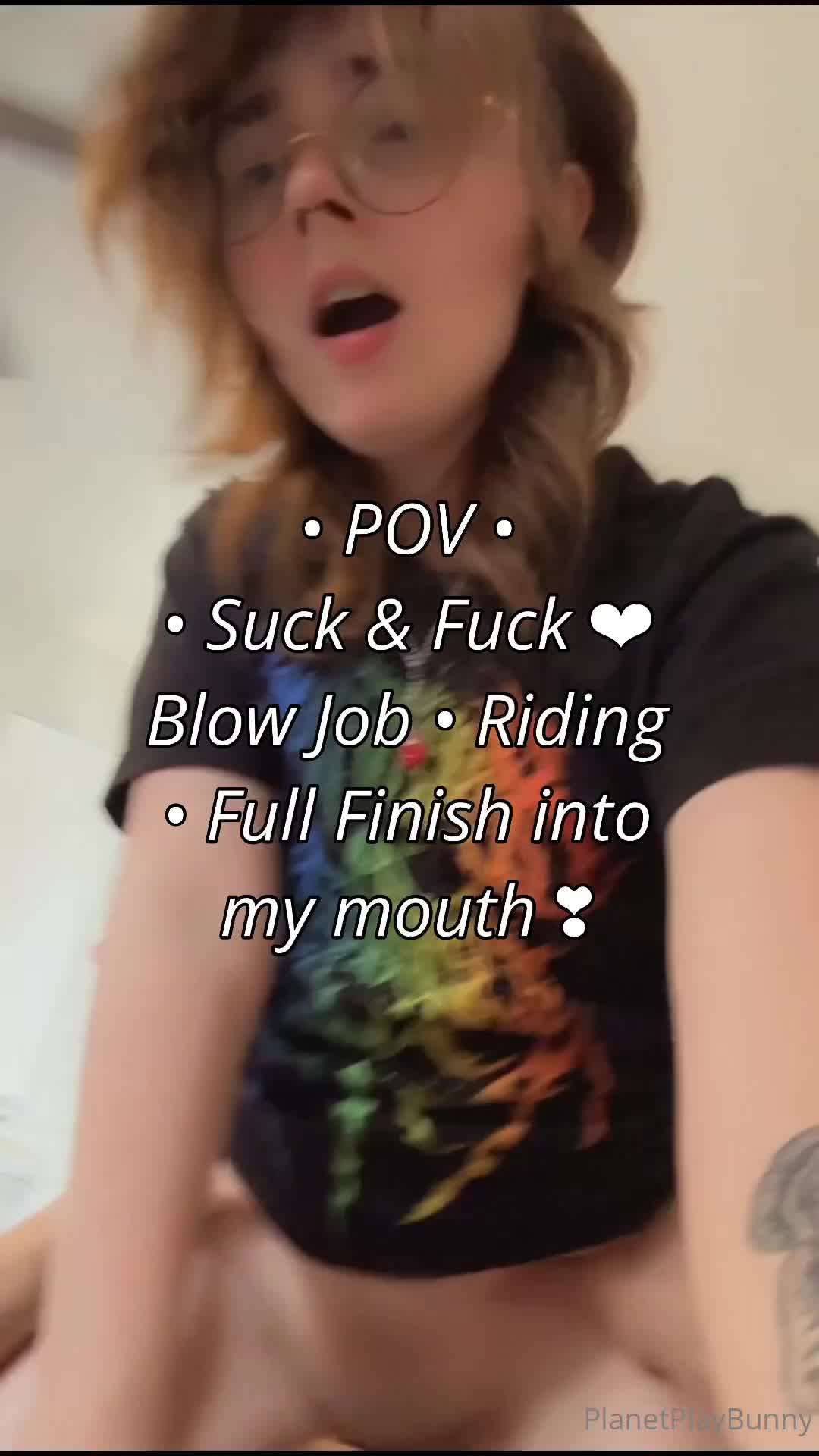 Planetplaybunny - POV ︎ >.< You and ME! I can’t help but smile when you pum..