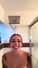 babyfooji OnlyFans leaked Babyfooji - My phone stand in my shower is too tall  I have to jump to .. on HDthot