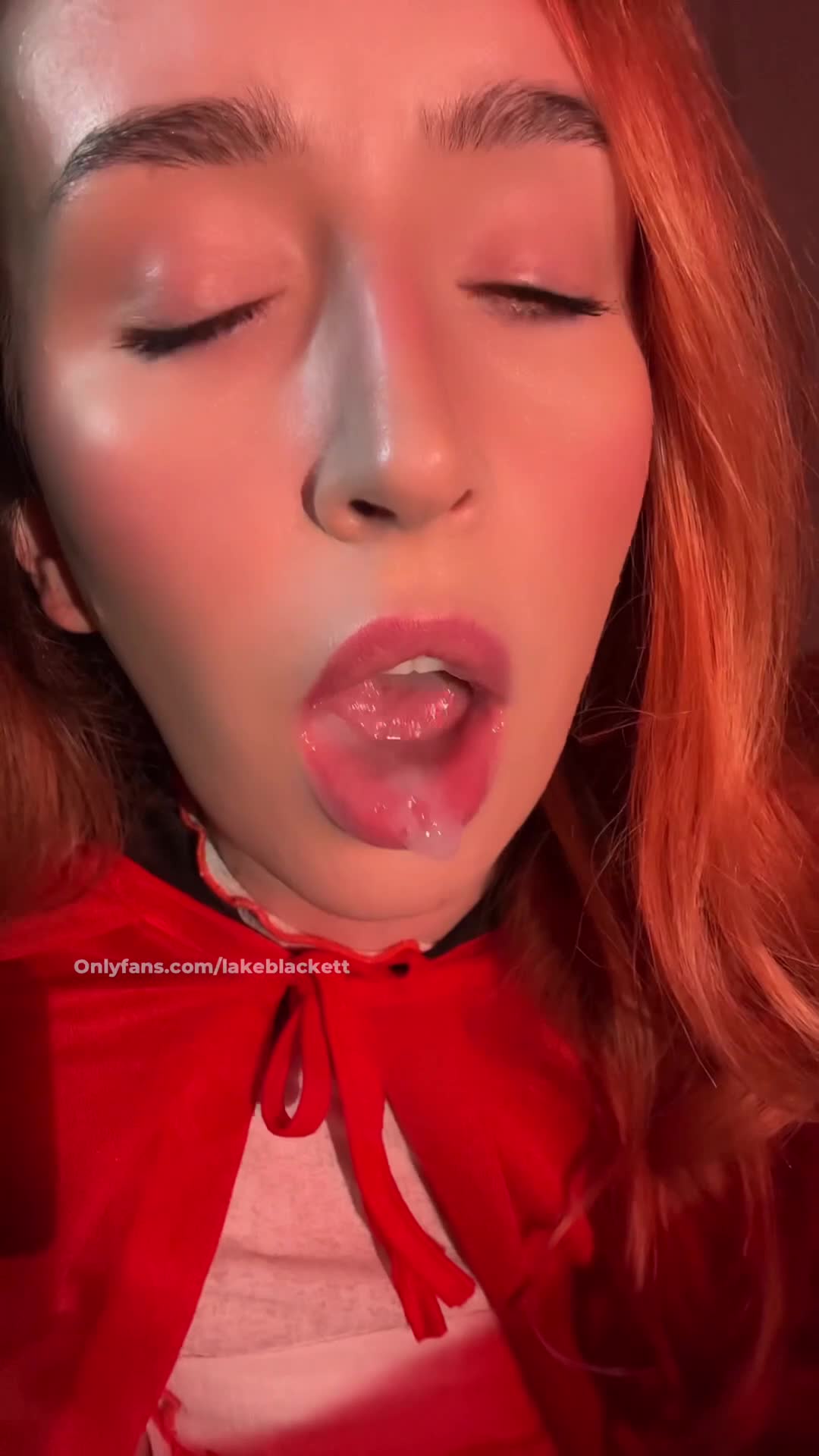 Lakeblackett - holy fuck, I love playing with cum in my mouth