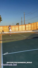 OnlyFans leaked auhneesh nicole - tennis court crampie on HDthot