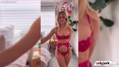 OnlyFans leaked MiniLilly Gets Fucked And Big Facial In Red Lingerie on HDthot