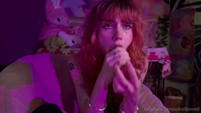 schiz0bimb0 OnlyFans leaked Schiz0bimb0 - throating plus a lil dirty talk towards the end (and a cum c.. on HDthot