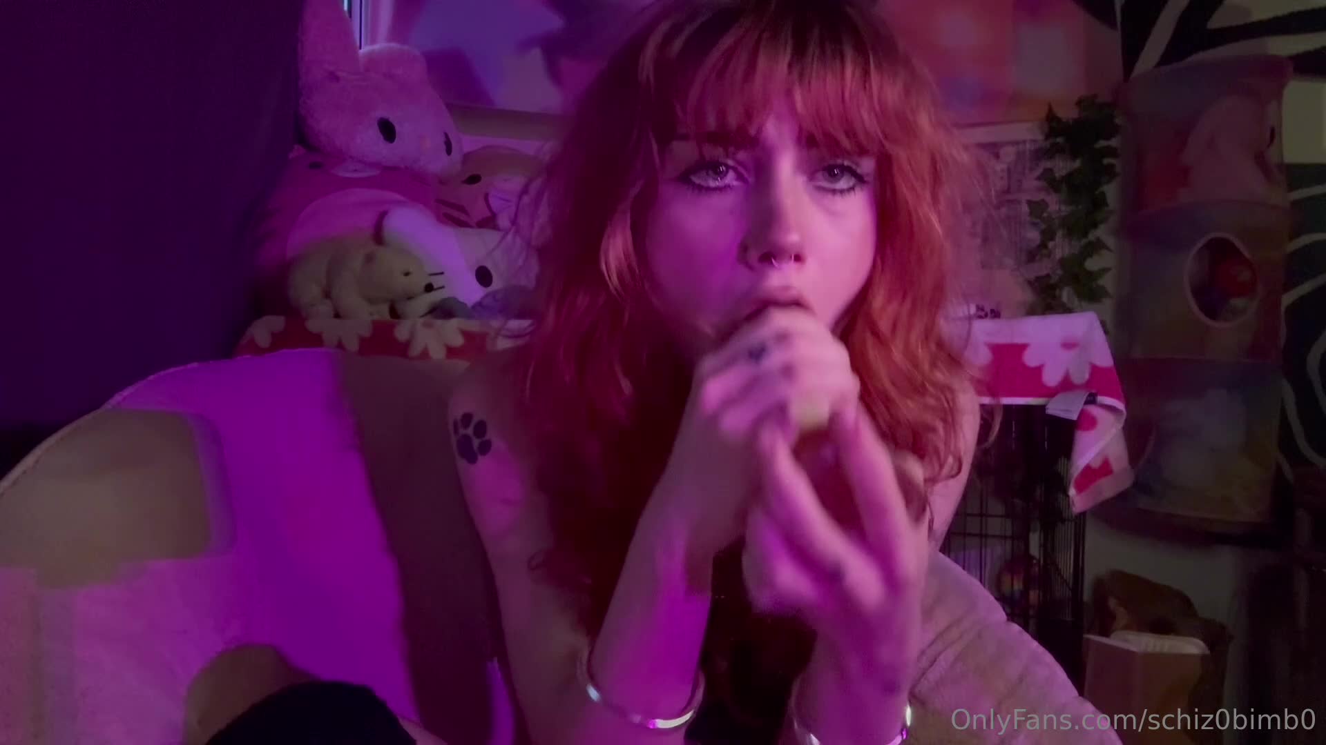 Schiz0bimb0 - throating plus a lil dirty talk towards the end (and a cum c..