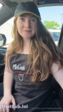 OnlyFans leaked RedHeadWinter McDonalds Car BG Video Leaked on HDthot