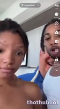 Halle Bailey Accidentally boobs out Instagram