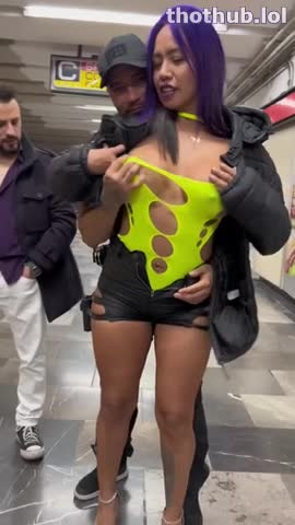 OnlyFans leaked Mujer Luna Bella - Public Sex & Squirt In The CDMX Subway on HDthot