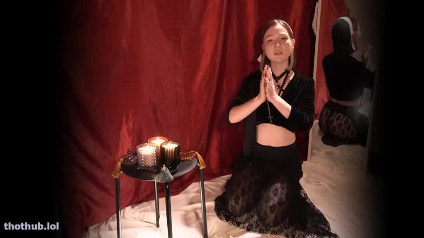 OnlyFans leaked baddragonslayer -- A slutty nun worships cock on HDthot