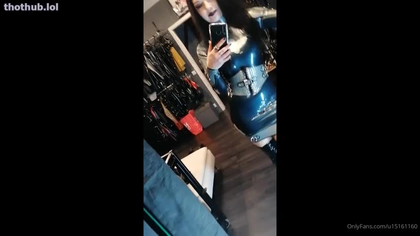 OnlyFans leaked Sophie elodie latex clad goth - latex dress on HDthot